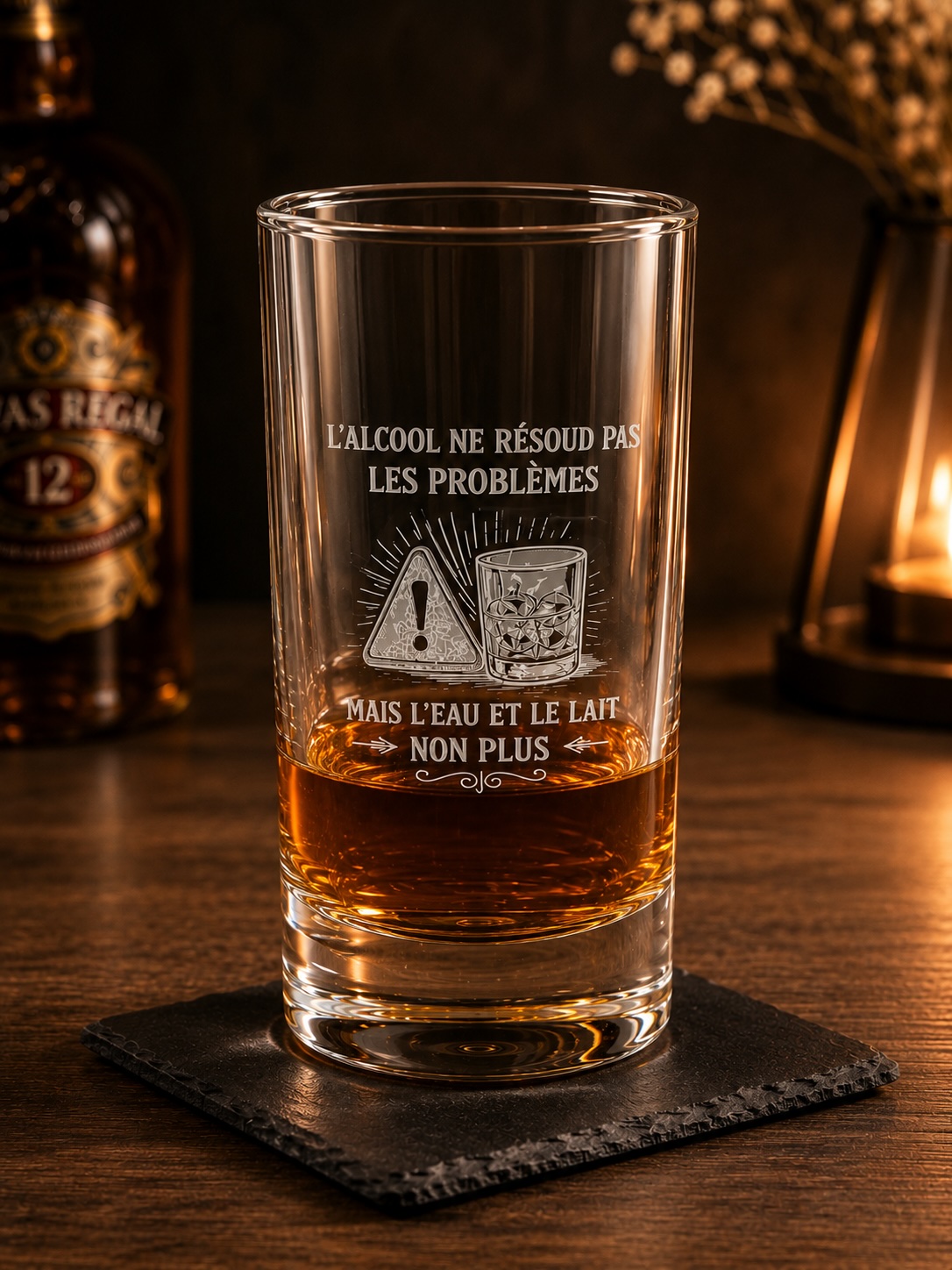 Verres gravés whisky