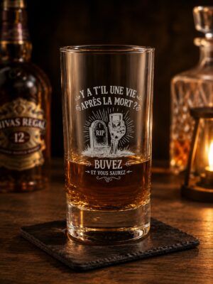 Verre à whisky " L'ultime réponse "
